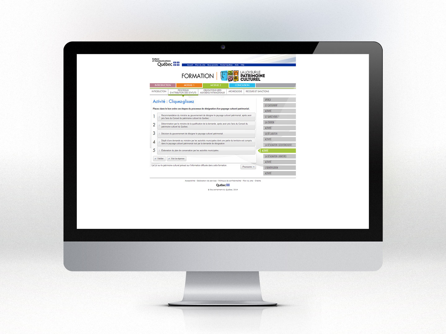 Pour mieux conna&icirc;tre la Loi sur le patrimoine culturel