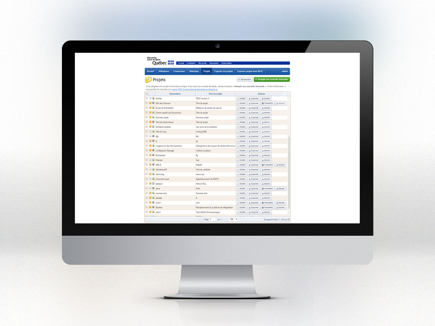 Programme de soutien aux installations sportives