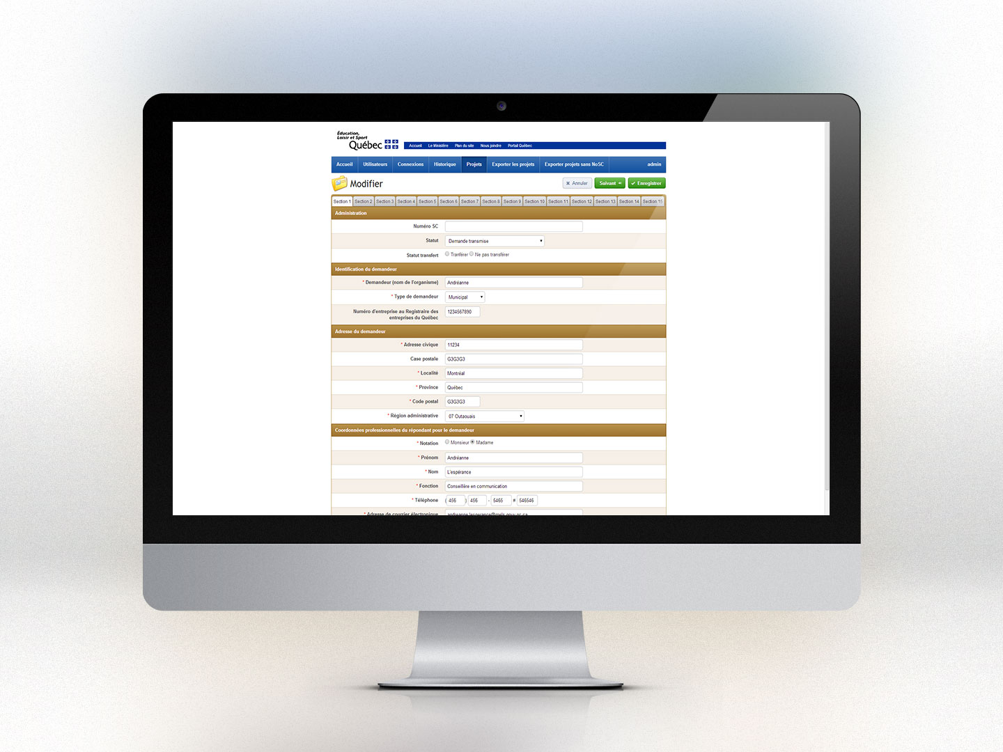 Programme de soutien aux installations sportives