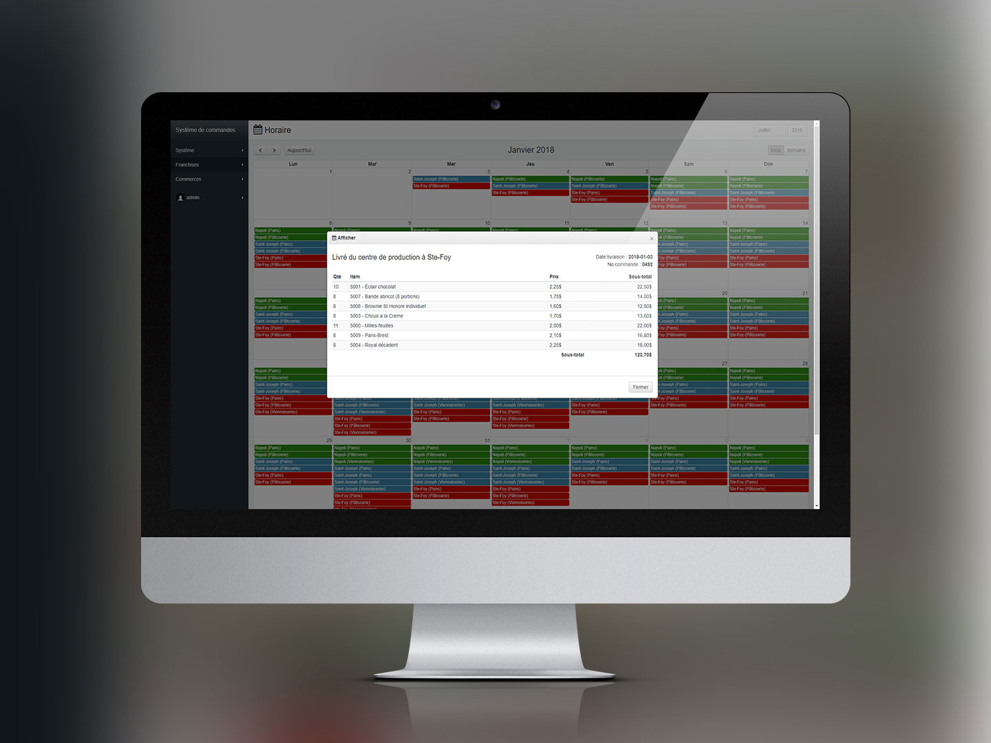 Système de commandes