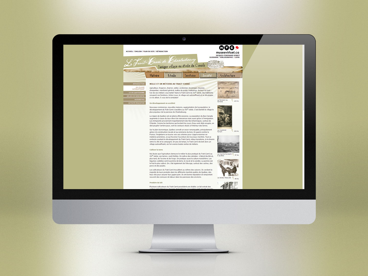 Le trait carr&eacute; de Charlesbourg : L'unique village en &eacute;toile au Canada