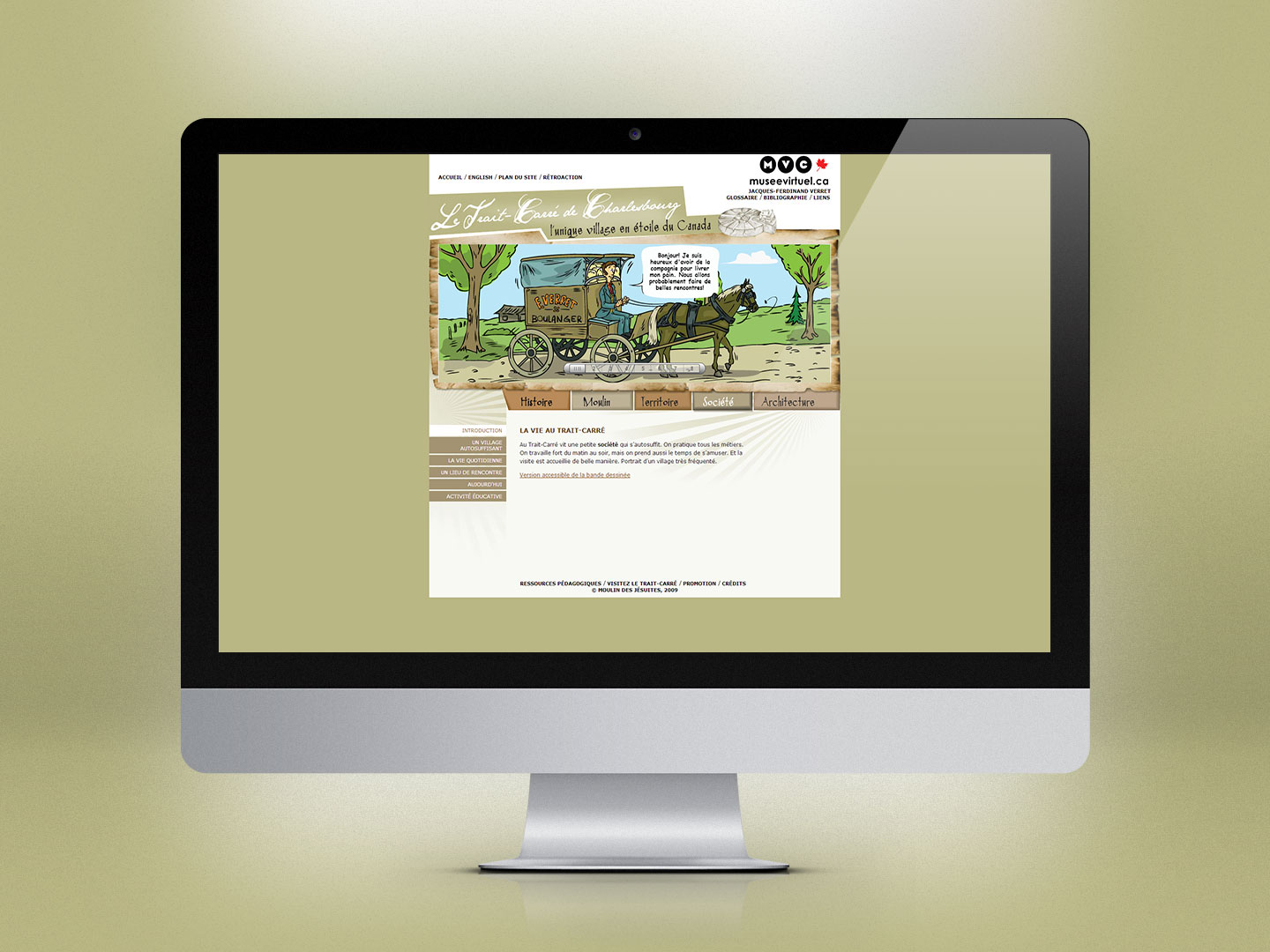 Le trait carr&eacute; de Charlesbourg : L'unique village en &eacute;toile au Canada