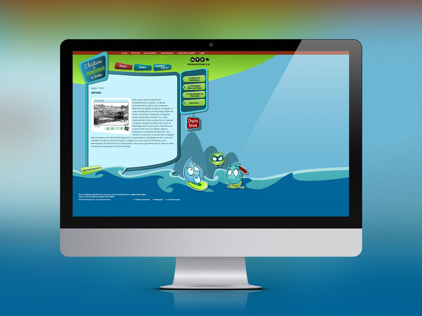 Histoire de l'hydro&eacute;lectricit&eacute; au Qu&eacute;bec