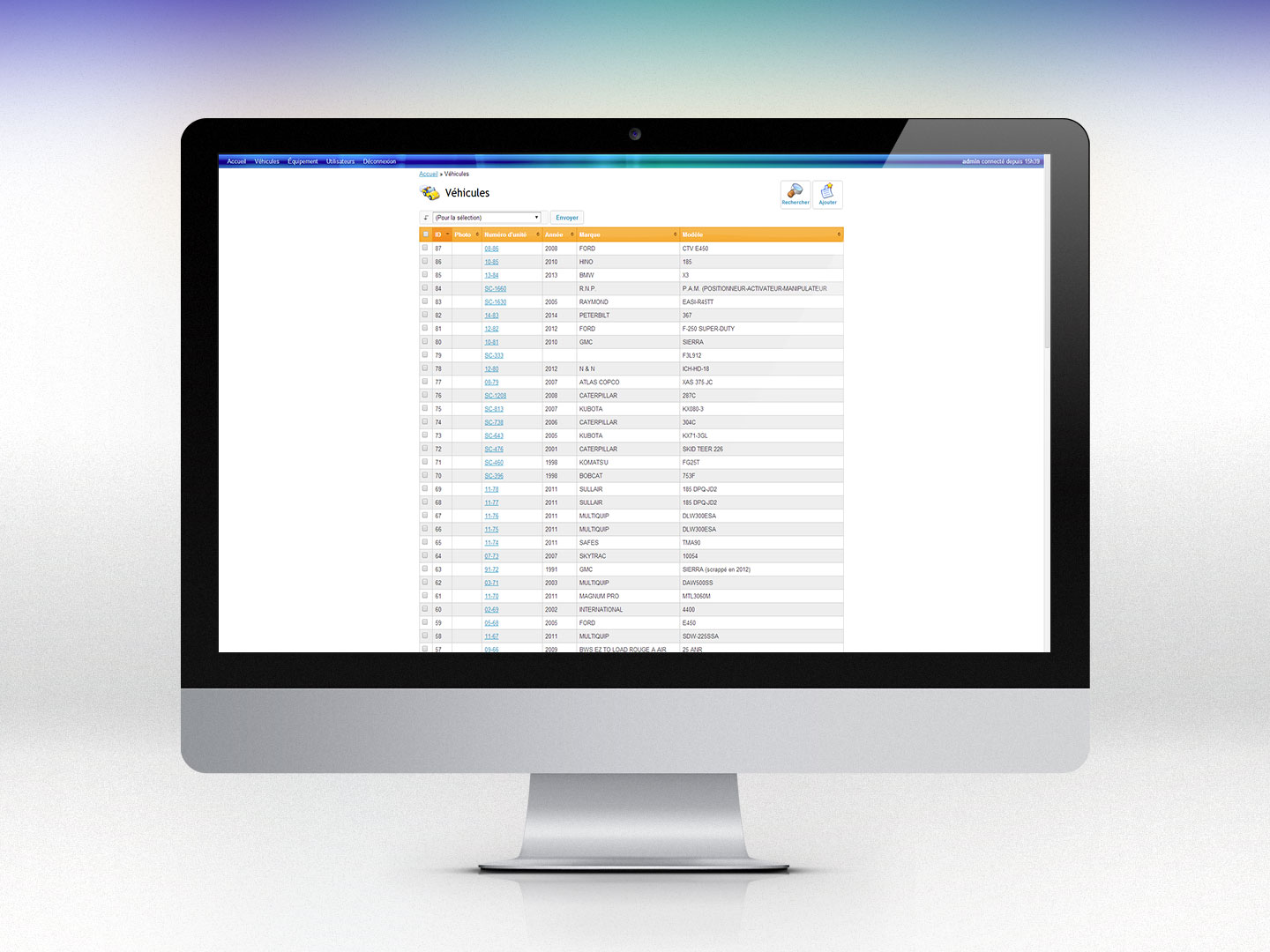 Système de gestion de l'inventaire