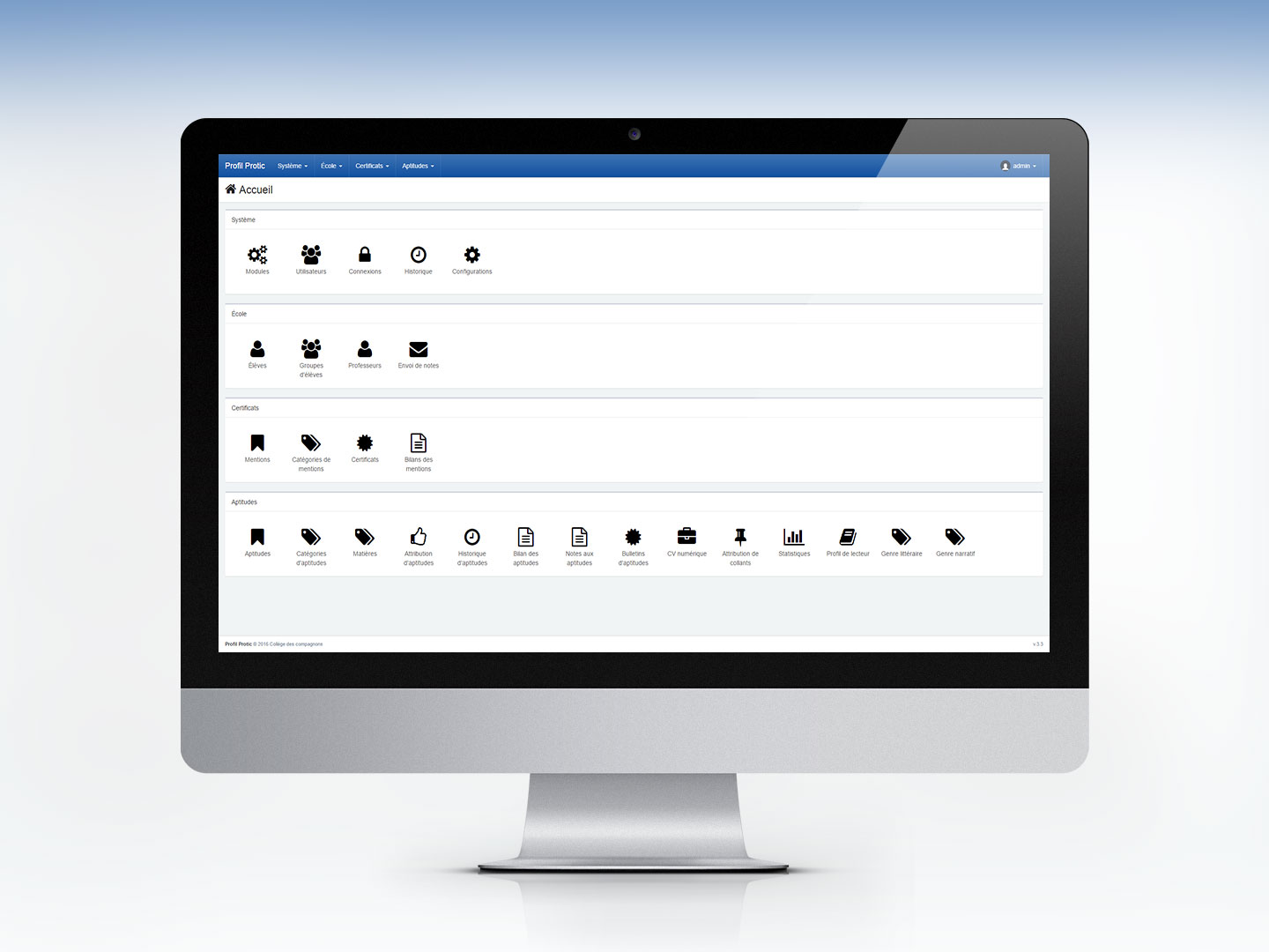 Système de gestion de certificats d'élèves